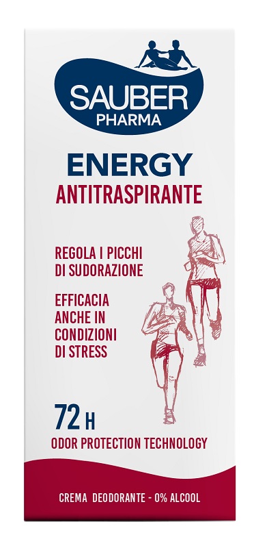 SAUBER DEO 72H ENERGY ANTITRASPIRANTE CREMA 35 ML - Gruppofarmastore.it