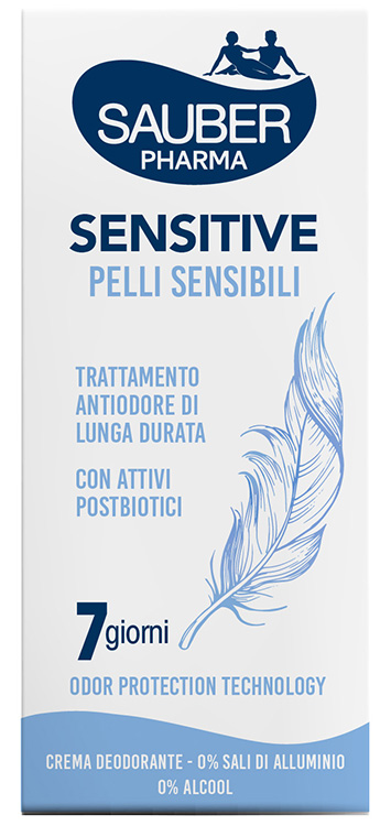 SAUBER DEO 7 GIORNI SENSITIVE PELLI SENSIBILI CREMA 35 ML - Gruppofarmastore.it