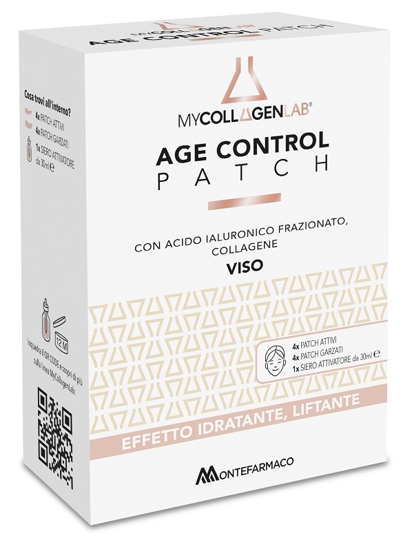 MYCOLLAGENLAB AGE CONTROL PATCH 4 PATCH ATTIVI + 4 PATCH GARZATI + 1 SIERO ATTIVATORE 30 ML - Gruppofarmastore.it