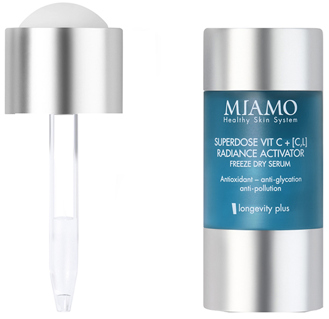 MIAMO LONGEVITY PLUS SUPERDOSE VITC C,L RADIANCE ACTIVATOR FREEZE DRY SERUM 5 ML - Gruppofarmastore.it