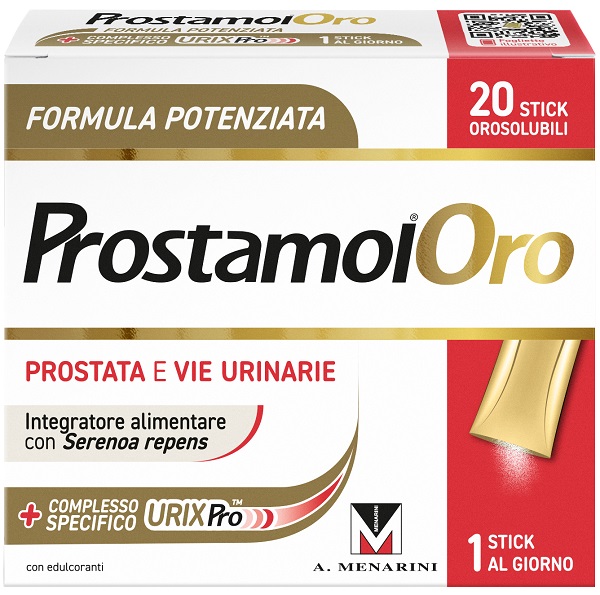 PROSTAMOL ORO 20 STICK OROSOLUBILI DA 1,6 G GUSTO FRUTTI ROSSI CON EDULCORANTI SENZA ZUCCHERI SENZA GLUTINE NATURALMENTE PRIVO DI LATTOSIO - Gruppofarmastore.it