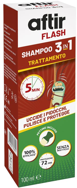 AFTIR FLASH SHAMPOO 3 IN 1 100 ML - Gruppofarmastore.it