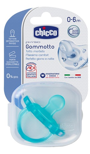 CHICCO GOMMOTTO IN SILICONE BOY 0-6 MESI 1 PEZZO - Gruppofarmastore.it