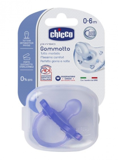 CHICCO GOMMOTTO IN SILICONE COLOR 0-6 MESI 1 PEZZO - Gruppofarmastore.it