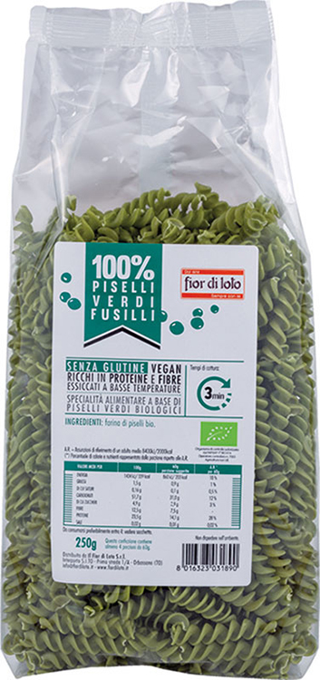 FUSILLI DI PISELLI BIO 250 G - Gruppofarmastore.it