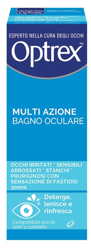 BAGNO OCULARE OPTREX MULTI AZIONE 300 ML + OCCHIERA FLESSIBILE - Gruppofarmastore.it