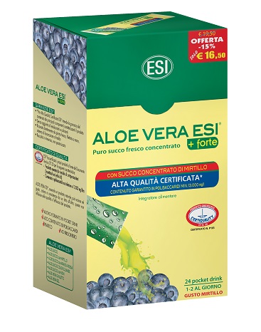 ESI ALOE VERA 24 POCKET DRINK MIRTILLO 24 POCKET 20 ML - Gruppofarmastore.it