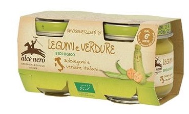OMOGENEIZZATO LEGUMI E VERDURE BABY FOOD BIO 2 X 80 G - Gruppofarmastore.it