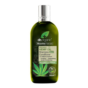 DR ORGANIC HEMP OIL OLIO DI CANAPA SHAMPOO CONDITIONER BALSAMO 2 IN 1 265 ML - Gruppofarmastore.it
