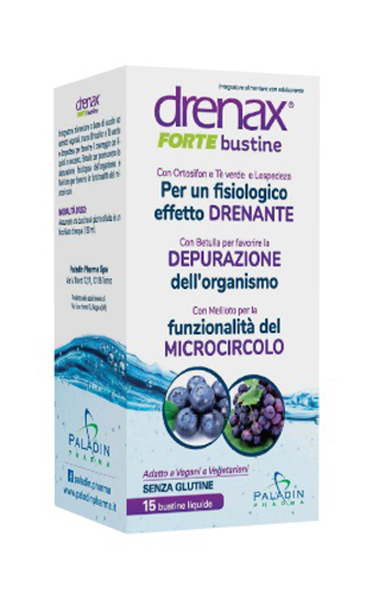 DRENAX FORTE MIRTILLO E UVA 15 BUSTINE - Gruppofarmastore.it