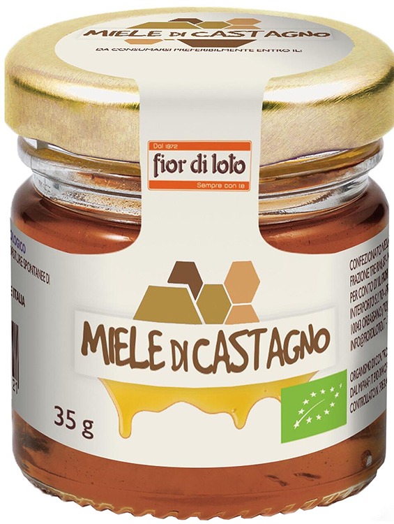 FIOR DI LOTO MINI MIELE DI CASTAGNO BIO 35 G - Gruppofarmastore.it