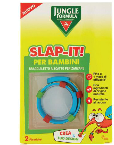 JUNGLE FORMULA SLAP-IT BRACCIALETTO ANTI-ZANZARE PER BAMBINI+ 2 RICARICHE - Gruppofarmastore.it