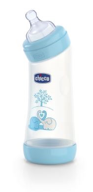 CHICCO BIBERON WELL BEING ANGOLATO IN POLIPROPILENE BOY DA 250 ML NORMAL SILICONE - Gruppofarmastore.it