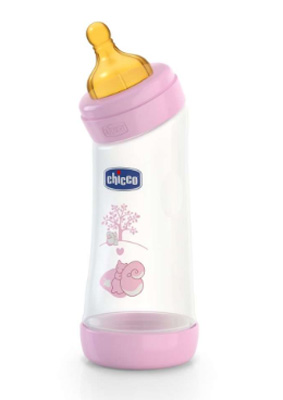 CHICCO BIBERON WELL BEING ANGOLATO IN POLIPROPILENE GIRL DA 250 ML NORMAL LATTICE - Gruppofarmastore.it