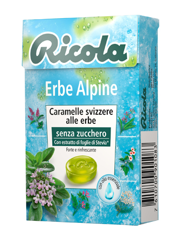 RICOLA ERBE ALPINE SENZA ZUCCHERO 50 G - Gruppofarmastore.it