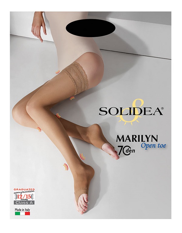 MARILYN 70 PUNTA APERTA CALZA AUTOREGGENTE NERO 3-ML - Gruppofarmastore.it