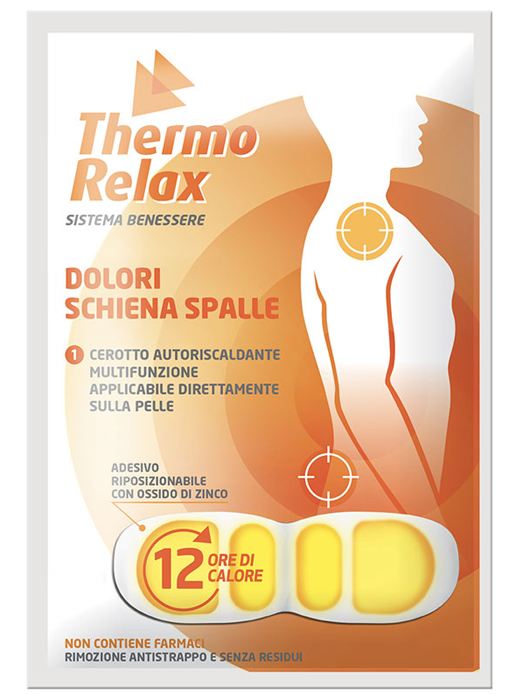 THERMORELAX CEROTTO AUTORISCALDANTE DOLORE SCHIENA/SPALLE 1 PEZZO - Gruppofarmastore.it