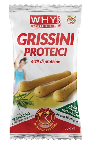 WHYNATURE GRISSINI PROTEICI ROSMARINO 30 G - Gruppofarmastore.it