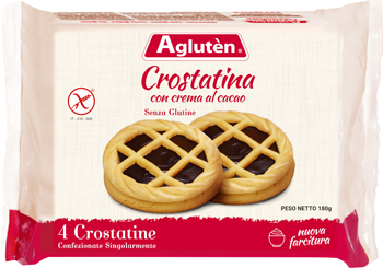 AGLUTEN CROSTATINA CON CREMA DI CACAO 180 G - Gruppofarmastore.it