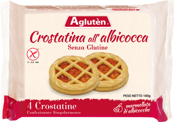 AGLUTEN CROSTATINA ALL'ALBICOCCA 180 G - Gruppofarmastore.it