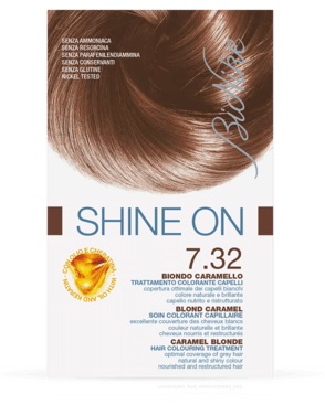 BIONIKE SHINE ON TRATTAMENTO COLORANTE CAPELLI BIONDO CARAMELLO 7.32 - Gruppofarmastore.it