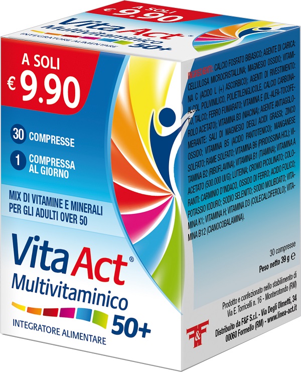 VITA ACT 50+ MULTIVITAMINICO 30 COMPRESSE - Gruppofarmastore.it