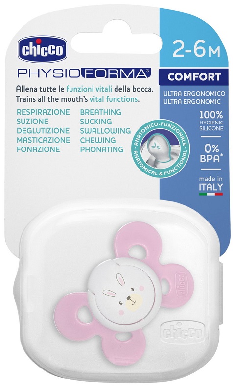 CHICCO SUCCHIETTO COMFORT GIRL IN SILICONE 0-6 MESI 1 PEZZO - Gruppofarmastore.it
