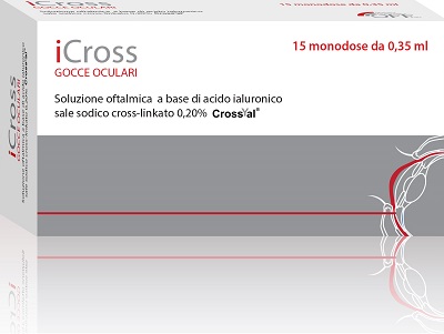 ICROSS SOLUZIONE OFTALMICA ACIDO IALURONICO CROSS-LINKATO 0,2% 15 MONODOSI DA 0,35 ML - Gruppofarmastore.it