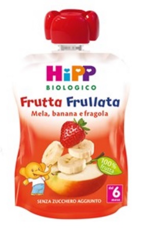 HIPP BIO FRUTTA FRULLATA MELA BANANA FRAGOLA 90 G - Gruppofarmastore.it