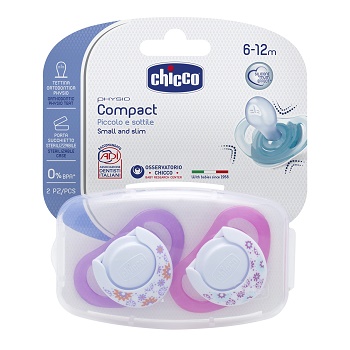 CHICCO SUCCHIETTO COMPACT GIRL S6-16 MESI 2 PEZZI - Gruppofarmastore.it