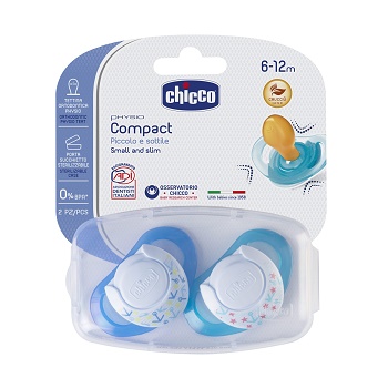 CHICCO SUCCHIETTO COMPACT BOY S6-16 MESI 2 PEZZI - Gruppofarmastore.it