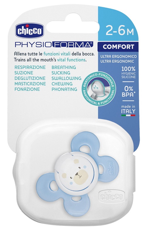 CHICCO SUCCHIETTO COMFORT BOY IN SILICONE 0-6 MESI 1 PEZZO - Gruppofarmastore.it