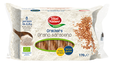 CRACKERS GRANO SARACENO BIO 170 G - Gruppofarmastore.it