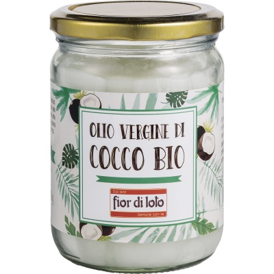 FIOR DI LOTO OLIO VERGINE DI COCCO BIO 450 ML - Gruppofarmastore.it