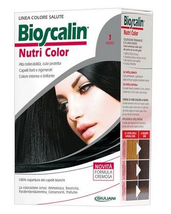BIOSCALIN NUTRI COLOR 1 NERO SINCROB 124 ML - Gruppofarmastore.it