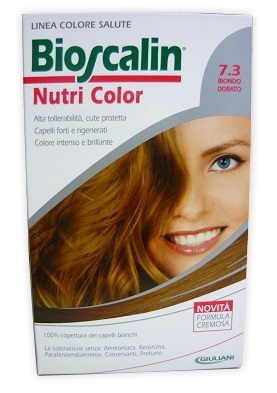 BIOSCALIN NUTRI COLOR 7,3 BIONDO DORATO SINCROB 124 ML - Gruppofarmastore.it