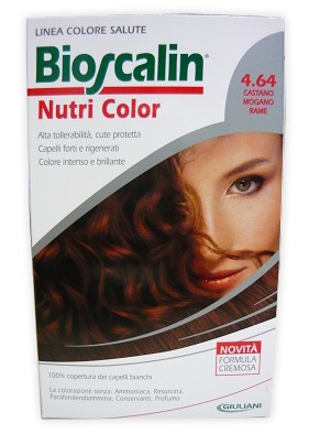 BIOSCALIN NUTRI COLOR 4,64 CASTANO MOGANO RAME 124 ML - Gruppofarmastore.it