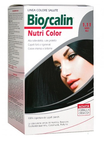 BIOSCALIN NUTRI COLOR 1,11 NERO BLU SINCROB 124 ML - Gruppofarmastore.it