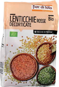LENTICCHIE PICCOLE ROSSE DECORTICATE BIO 400 G - Gruppofarmastore.it