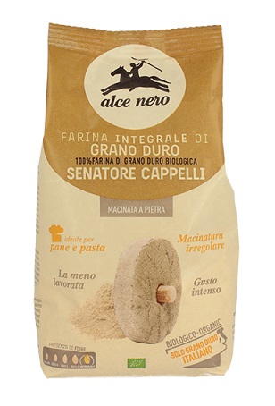 FARINA INTEGRALE SENATORE CAPPELLI BIO MACINATA A PIETRA 500 G - Gruppofarmastore.it