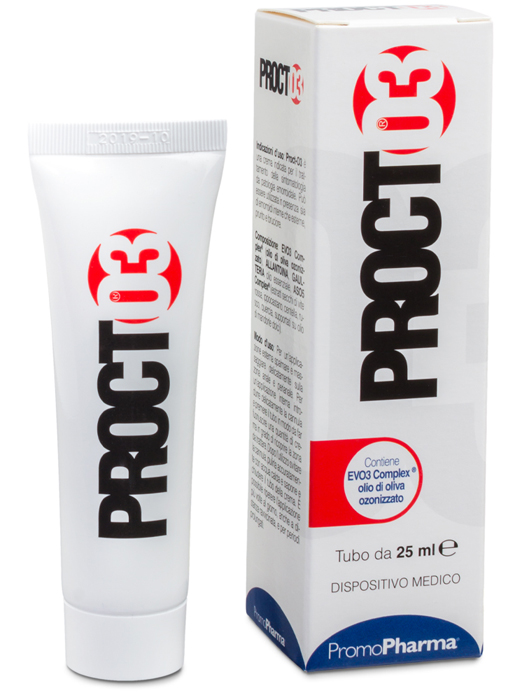 PROCTO3 CREMA PER TRATTAMENTO EMORROIDI 25 ML - Gruppofarmastore.it