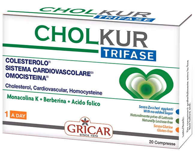 CHOLKUR TRIFASE 20 COMPRESSE OVALI DA 950 MG - Gruppofarmastore.it