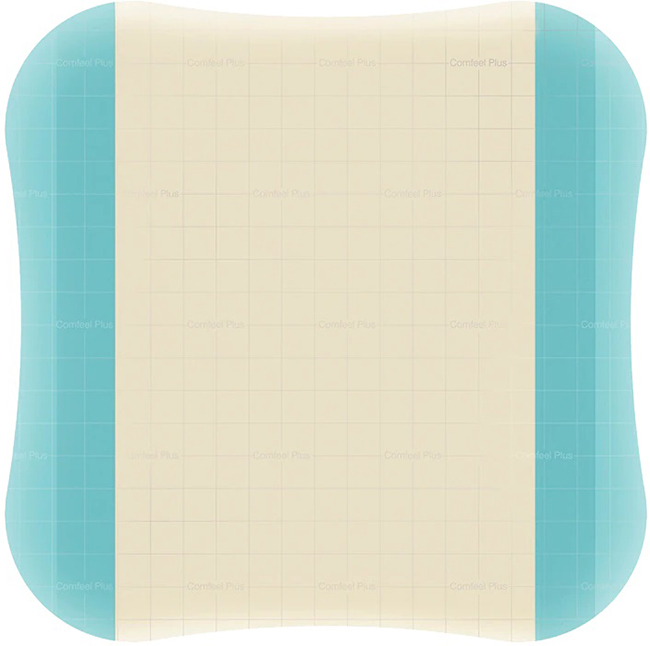 MEDICAZIONE SPECIALE ATTIVA CON IDROCOLLOIDE CON BORDI SMUSSATI COMFEEL PLUS 10X10 CM 10 PEZZI - Gruppofarmastore.it
