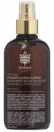 ORGANICS COSMETICS HYDRATE LEAVE IN SPRAY CHAMOMILE AND PATCHOULI 250 ML - Gruppofarmastore.it