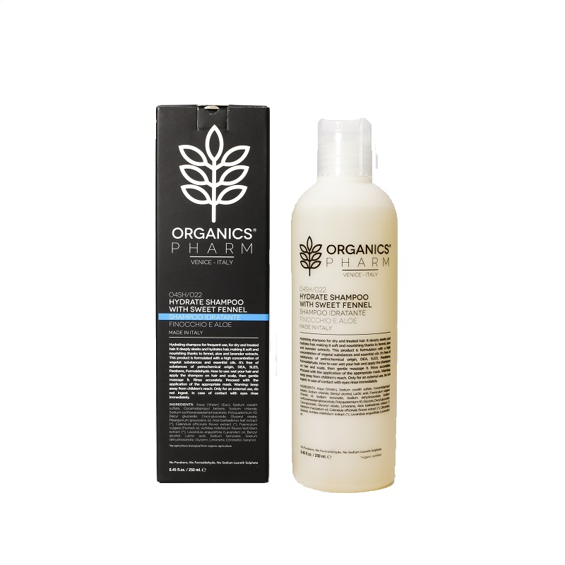 ORGANICS PHARM HYDRATE SHAMPOO WITH SWEET FENNEL 250 ML - Gruppofarmastore.it