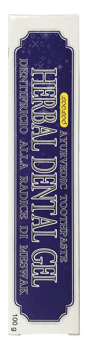 HERBAL DENTAL GEL DENTIFRICIO AYURVEDICO ALLA RADICE DI MESWAK 100 G - Gruppofarmastore.it