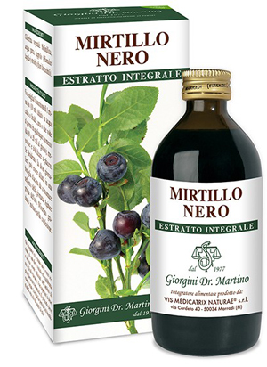 MIRTILLO NERO ESTRATTO INTEGRALE 200 ML - Gruppofarmastore.it