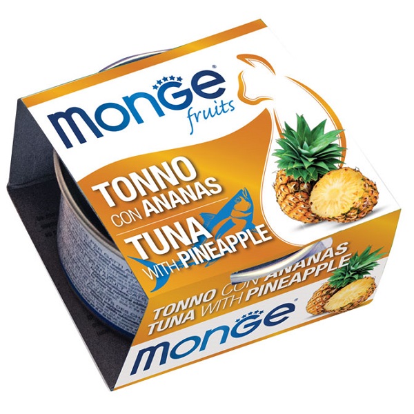 MONGE FRUITS TONNO CON ANANAS 80 G - Gruppofarmastore.it