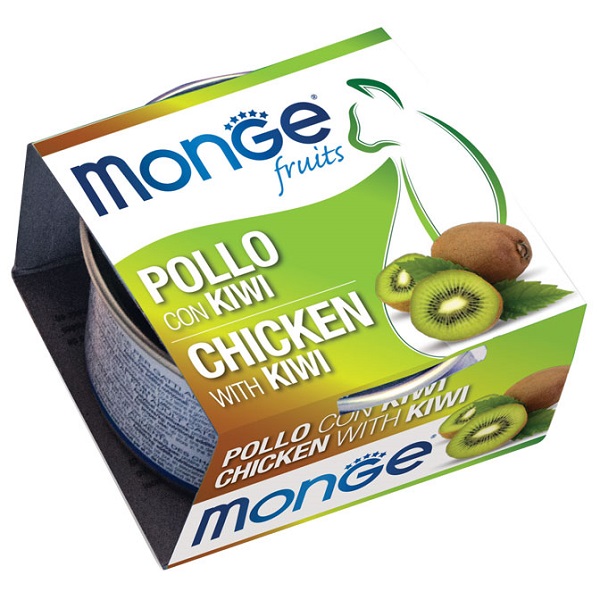 MONGE FRUITS POLLO CON KIWI 80 G - Gruppofarmastore.it