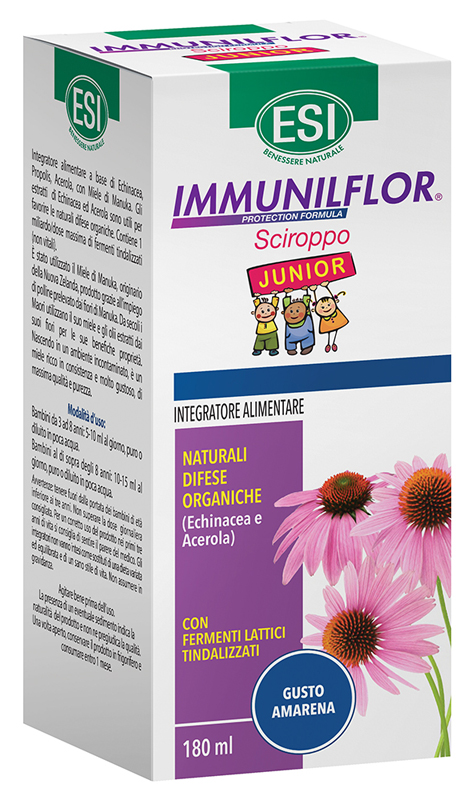 ESI IMMUNILFLOR SCIROPPO JUNIOR 180 ML - Gruppofarmastore.it